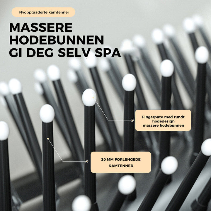 Skjønnhetsmust-have! Sammenleggbar hårbørste med speil for perfekt hårstyling og rask oppfriskning.
