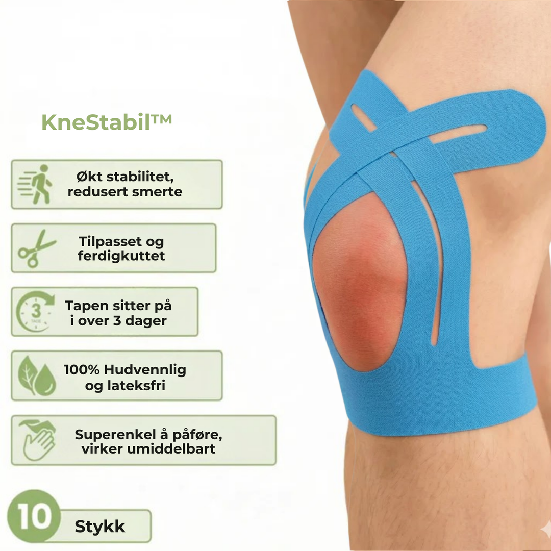 Unisex knestøtteplaster for stabil kneleddsstøtte under trening og aktivitet, fremmer bevegelsesfrihet.