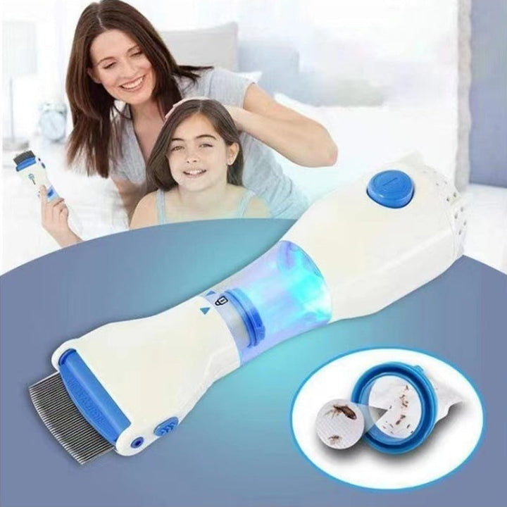 V-Comb hodelusmaskin for effektiv og kjemikaliefri lusefjerning. Perfekt for barn og familie.