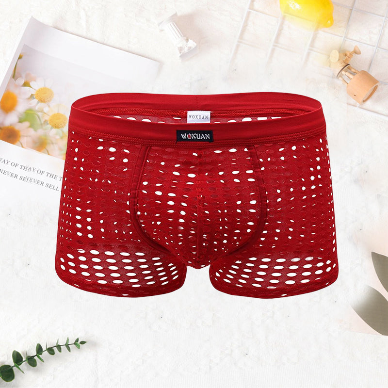 Sexy og pustende gjennomsiktige herretruser. Innovativt design for ultimat komfort og stil.