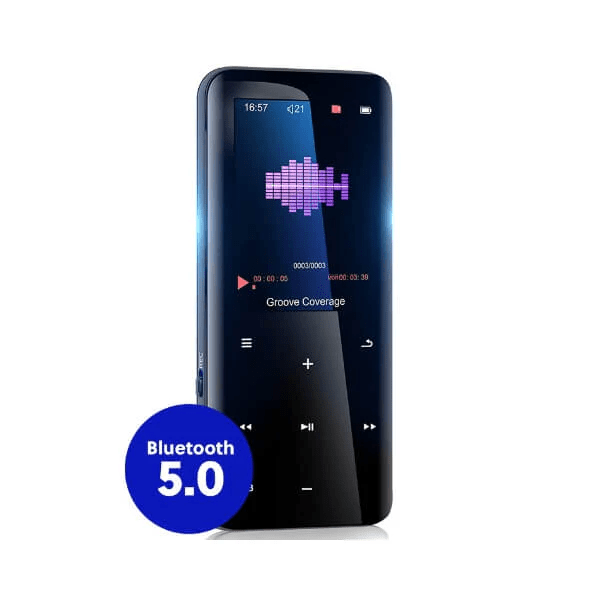 Bærbar MP3-spiller 32GB med Bluetooth 5.0 og HiFi-lyd for digital musikk.