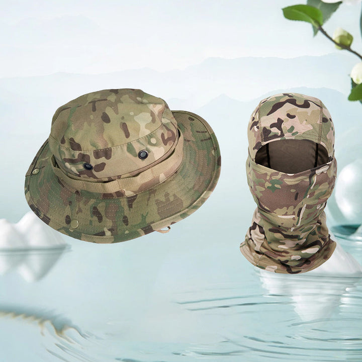 Multifunksjonell kamuflasje turhatt, unisex, for sykling og utendørs eventyr. Solbeskyttelse.