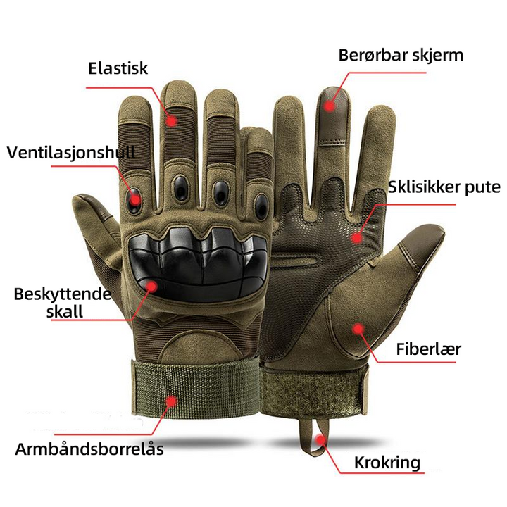 Robuste unisex arbeidshansker med forsterket grep og slitesterk konstruksjon for industrielt bruk.