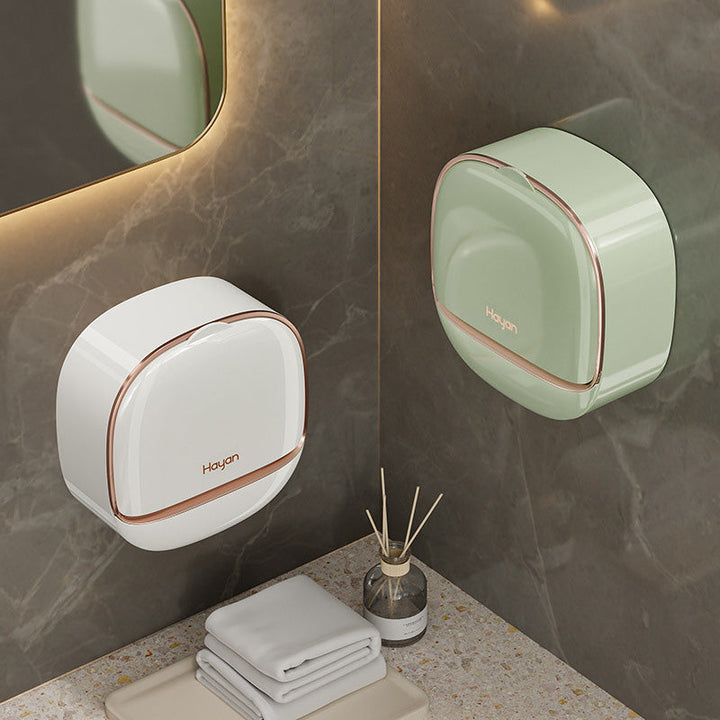 Moderne baderom såpeholder i plast med smart drenering for lengre såpelevetid. Vanntett.