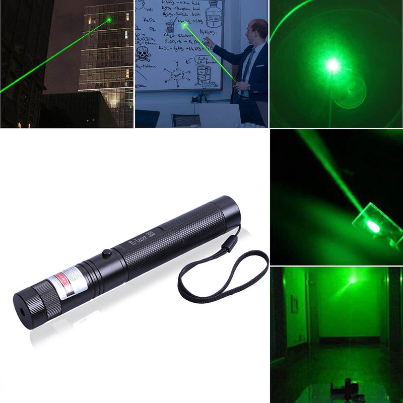 Allsidig utendørsutstyr: Oppladbar laserpeker/lommelykt for mørke omgivelser. Rød laser.