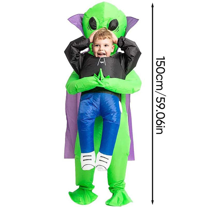 Romvesen-kostyme, oppblåsbart og unisex, flott for Halloween og karneval.