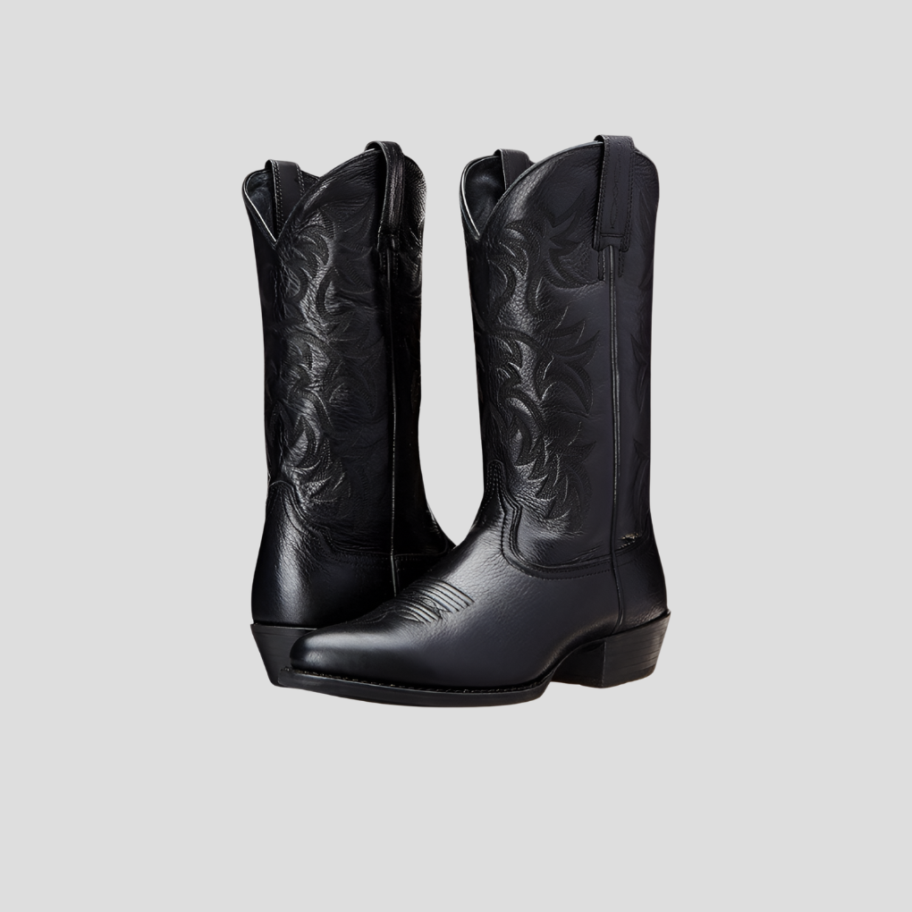 Elegante vestlige dame cowboy-støvler i lær for tidløs stil og komfort. Perfekt for motebevisste kvinner.