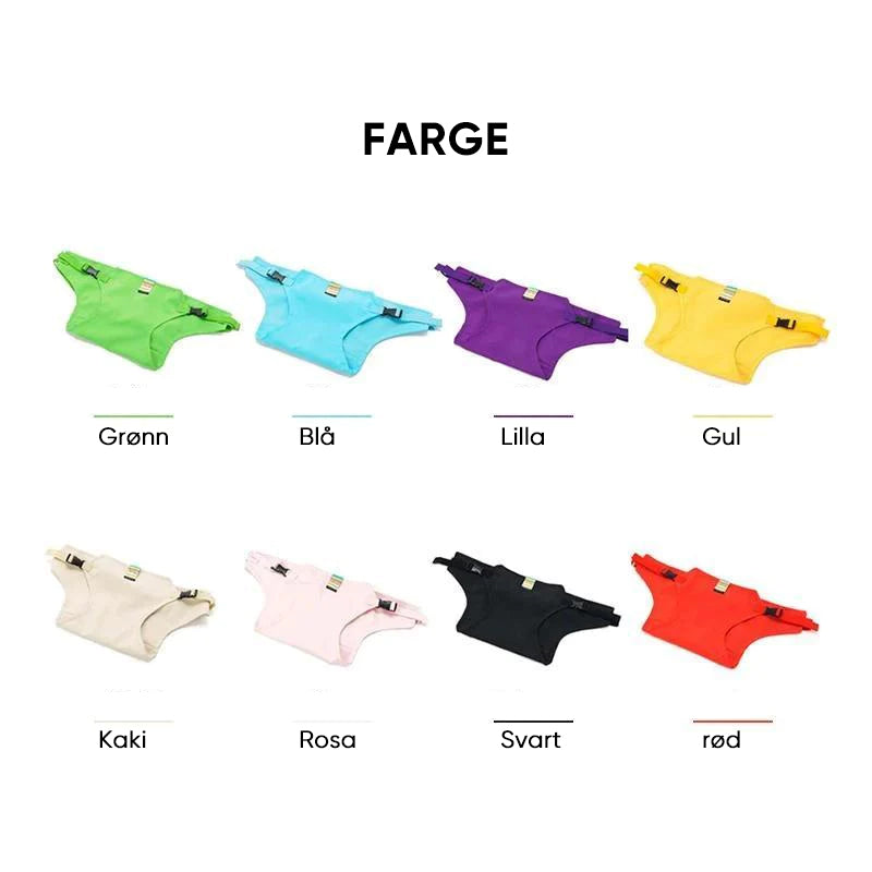 Allsidig barnestol sikkerhetssele, kan brukes på ulike stoler, perfekt for hjemme og på tur.