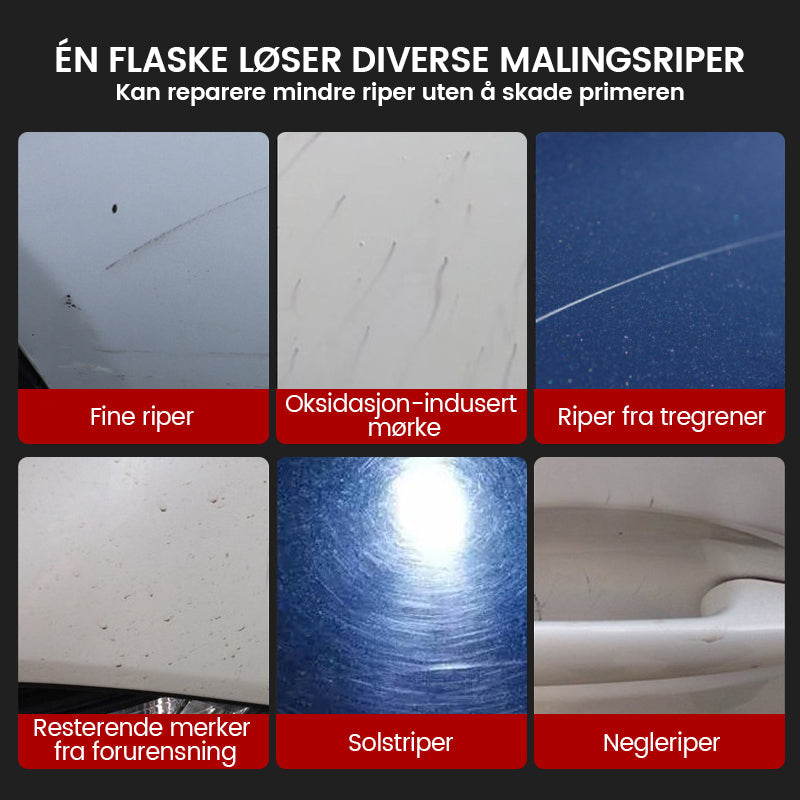 Påføring av ripefjerner bilvoks på en bil, før-og-etter resultat med glatt, skinnende lakk.