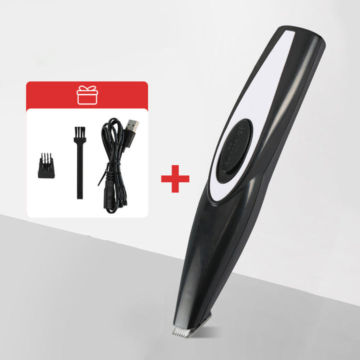 Trådløs minitrimmer for enkel pelsstell hjemme eller på reise, kompakt design.