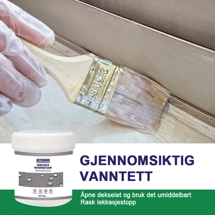 Usynlig gjennomsiktig lekkstopp belegg for langvarig vanntett forsegling og reparasjon av fukt.
