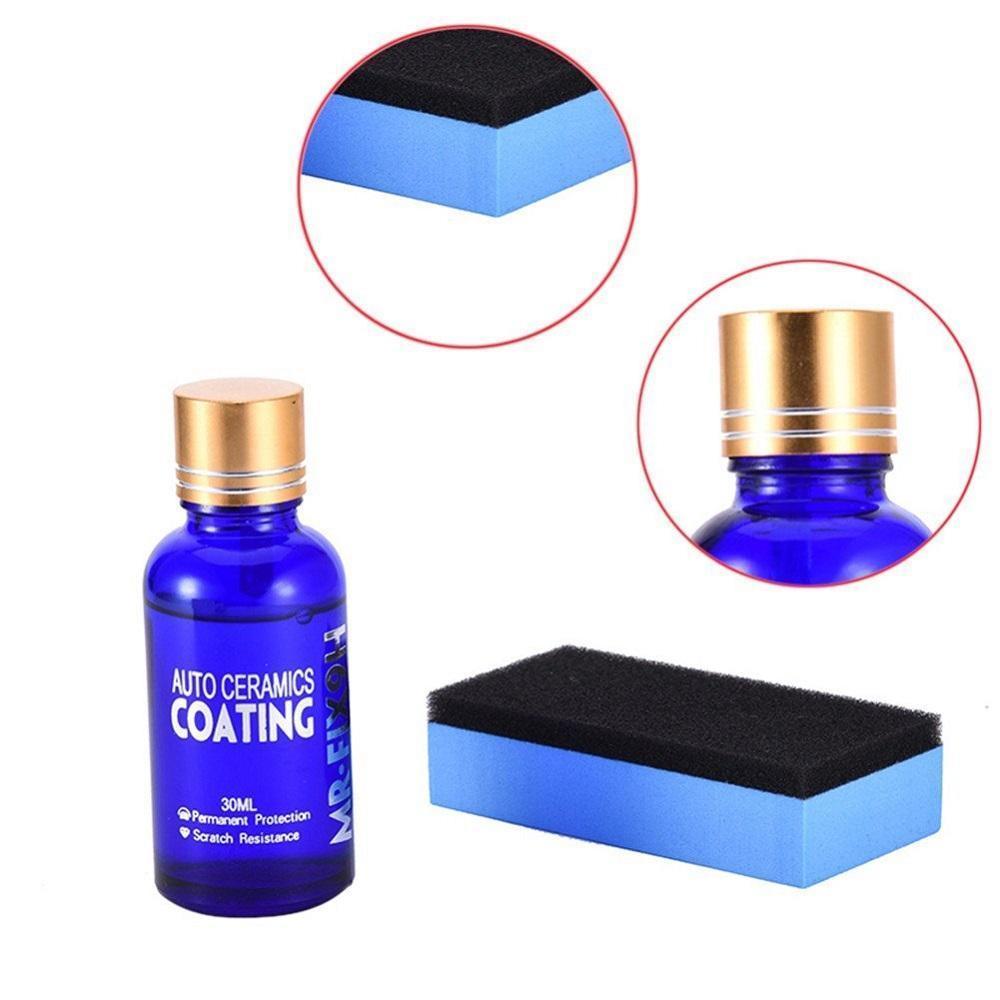 Bilens lakk med intens glans og refleksjon etter påført keramisk lakkforsegling for optimal bilpleie.