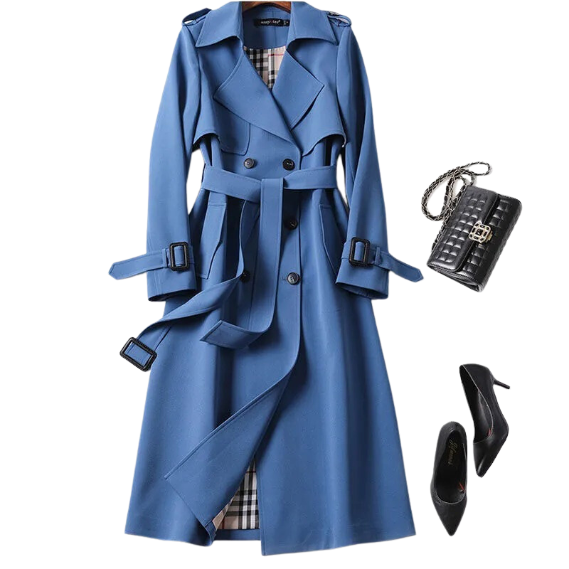 Komfortabel og elegant trenchcoat for kvinner, stilren damekåpe, perfekt som varm vinterkåpe.
