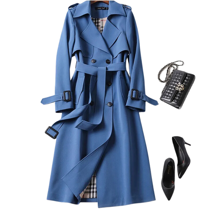 Komfortabel og elegant trenchcoat for kvinner, stilren damekåpe, perfekt som varm vinterkåpe.