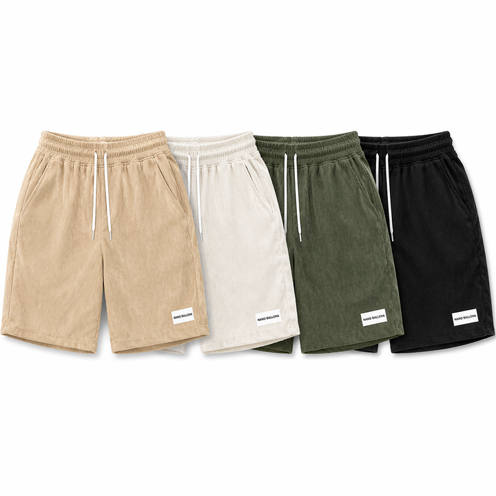 Svarte allsidige herreshorts for sommer. Perfekte for fritid, sport, strand og daglig komfort.