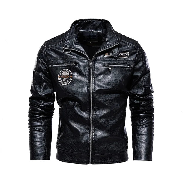 Casual menns skinnjakke. Solid yttertøy som kombinerer robust design med moderne urban stil.