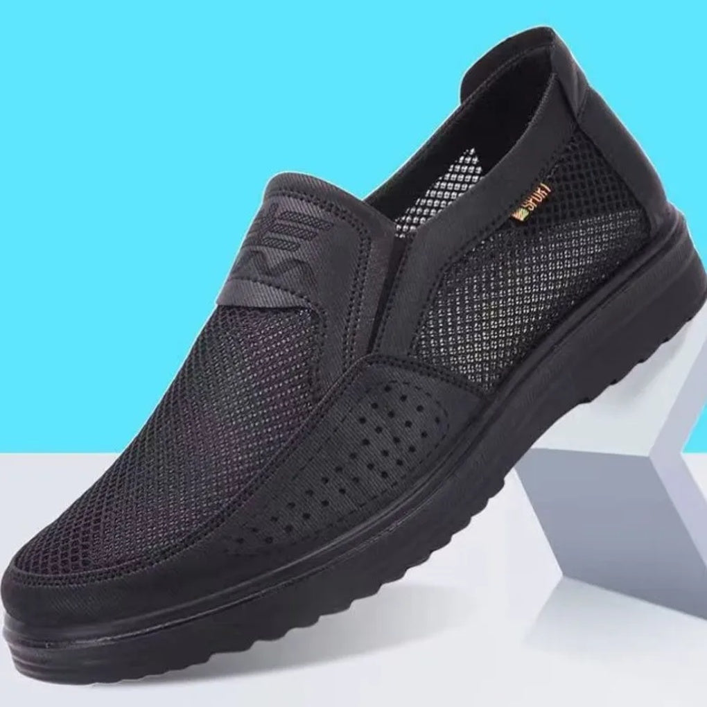 Klassiske brune herre loafers; pustende, lette og komfortable som casual sommersko eller vårsko.
