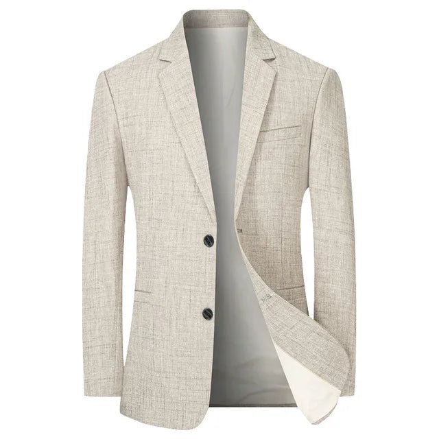 Stilfull vintage herreblazer med slank passform, en moderne fashion-jakke for den bevisste herre.