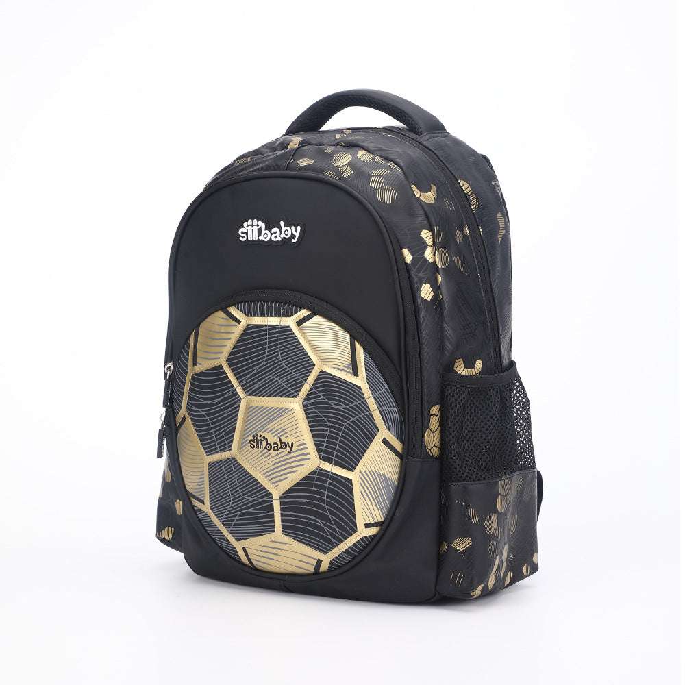 Robust barne ryggsekk med fotballmotiv, perfekt som skolesekk og fritidssekk.