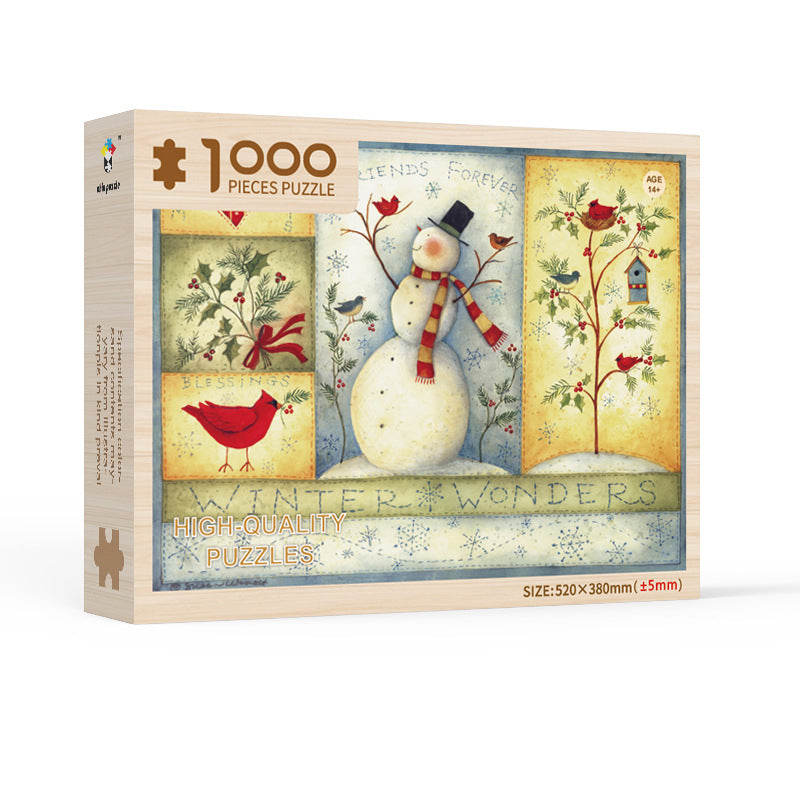 Adventskalender med puslespill som stimulerer kreativitet, samhold og juleforventning i familien.