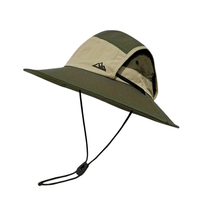 Justerbar unisex sommerhatt WC2026 med UV-beskyttelse og pustende mesh, perfekt for tur og camping.