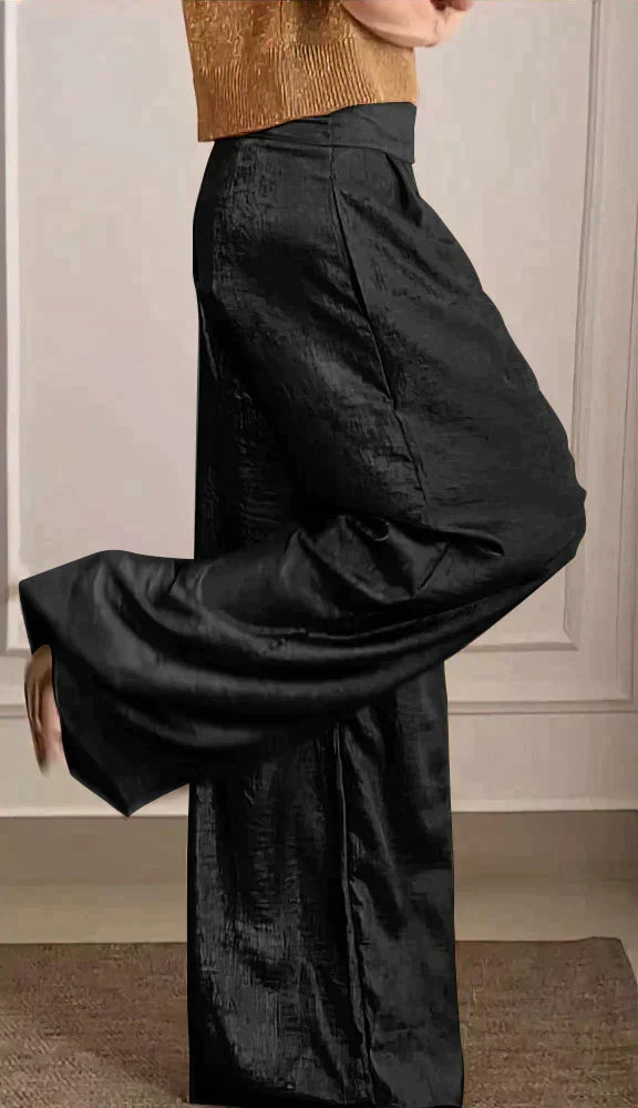 Dame mote sett: Elegant og allsidig sett med topp og bukser, en tidløs tilføyelse til enhver moderne kvinnes garderobe.