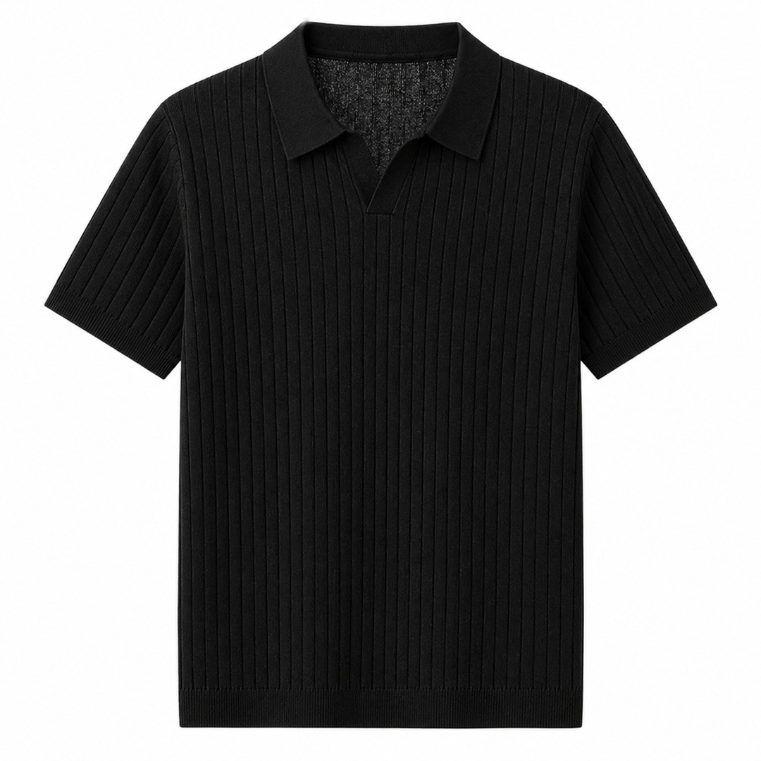 Stilren minimalistisk herre polo i Lyocell, elegant og allsidig for enhver anledning.
