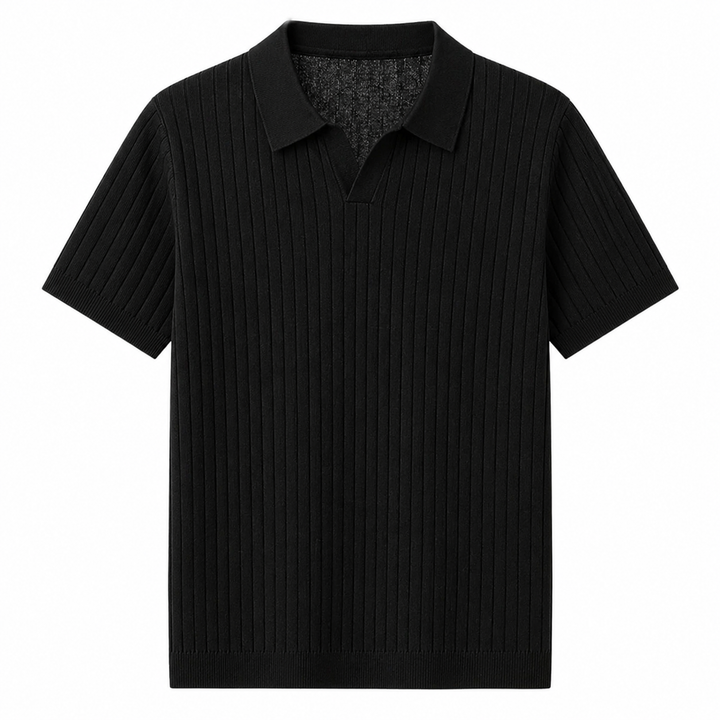 Stilren minimalistisk herre polo i Lyocell, elegant og allsidig for enhver anledning.