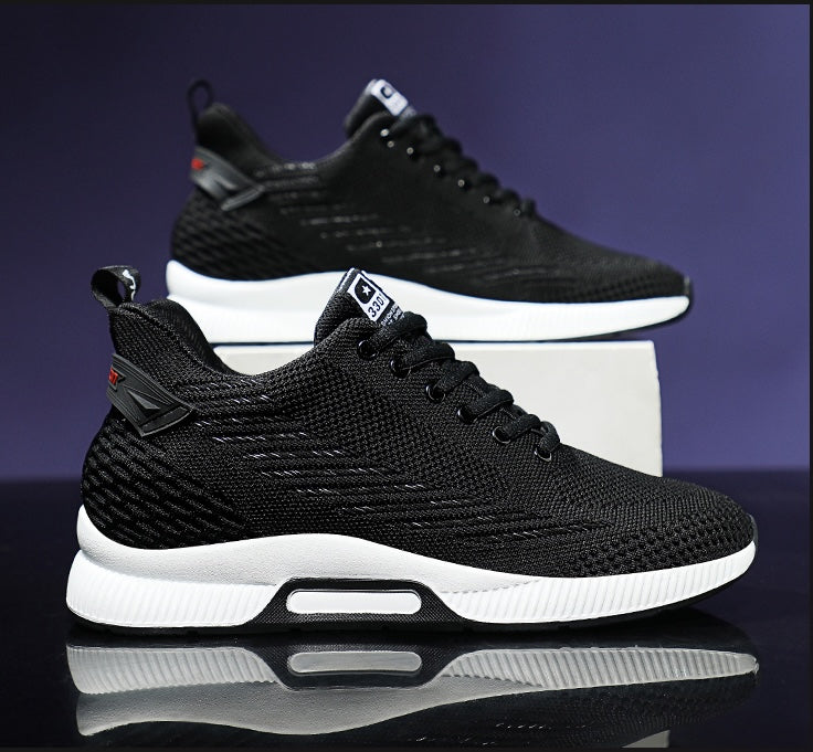 Høydeøkende casual herresko, komfortable sneakers med 6 cm skjult høyde.