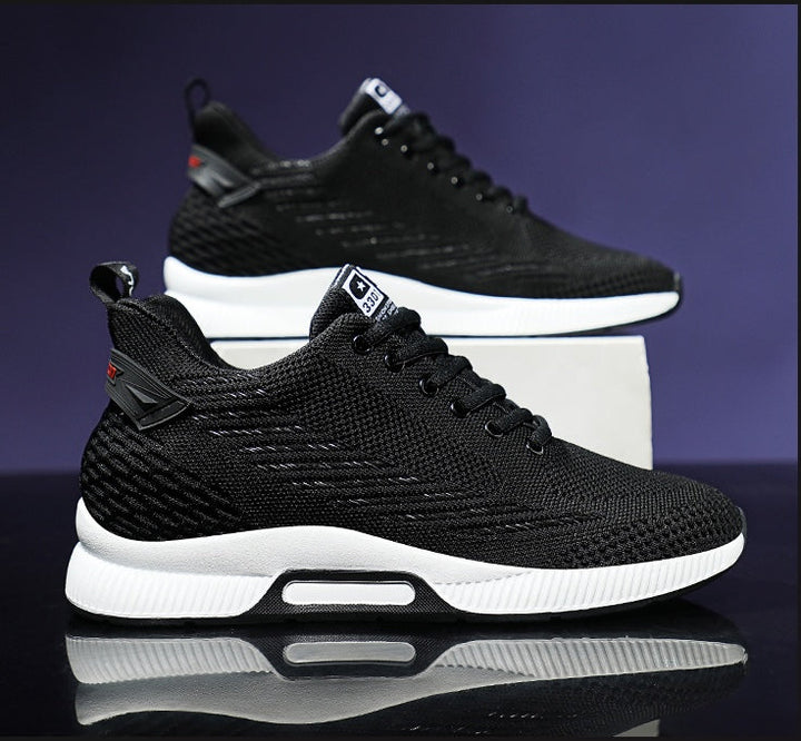 Høydeøkende casual herresko, komfortable sneakers med 6 cm skjult høyde.