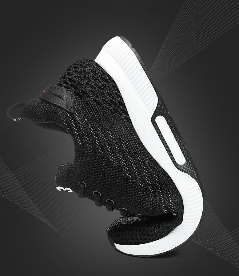Komfortable menns joggesko, høye sneakers med 6 cm diskret høydeøkning.