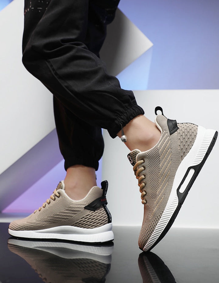 Høye joggesko, sporty herresko med 6 cm diskret høydeøkning, for en selvsikker look.