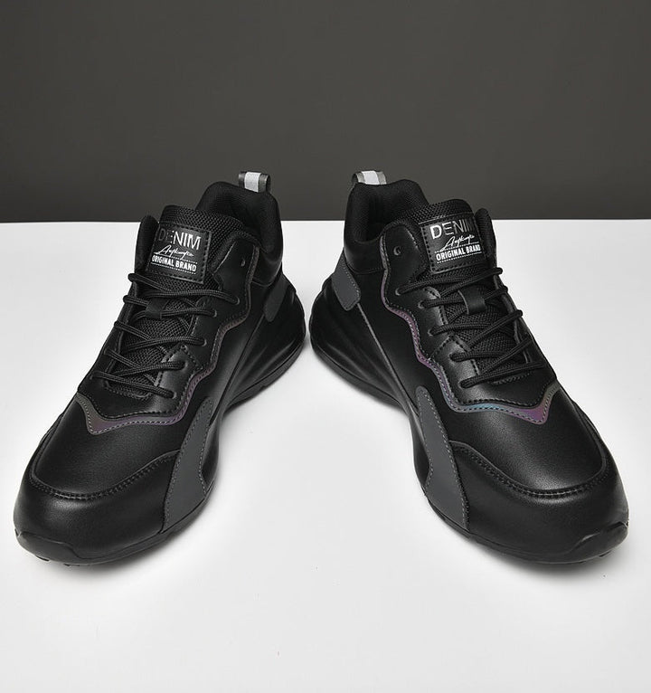 Moderne sneakers for menn med skjult 7 cm høydeøkning, perfekt for fritid.