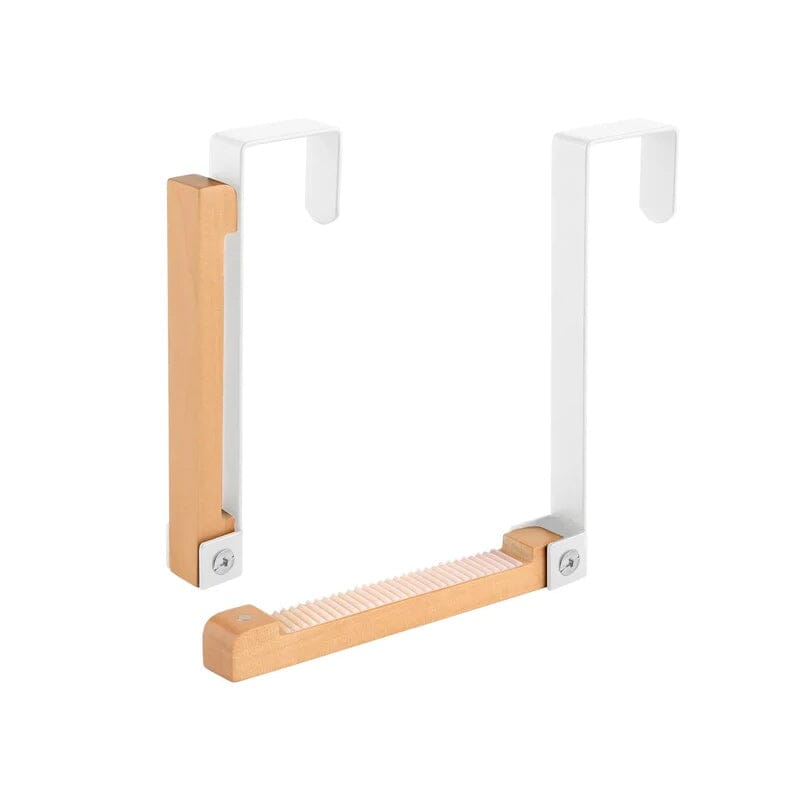 Effektiv oppbevaring: Sammenleggbare dørkroker i tre løser plassproblemer i hjemmet. Enkel organisering.