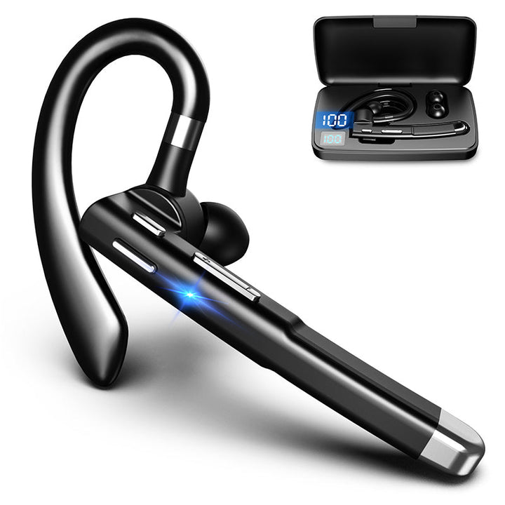 Frontalvisning av trådløse Bluetooth ørepropper med aktiv støyreduksjon, i moderne og diskret design.