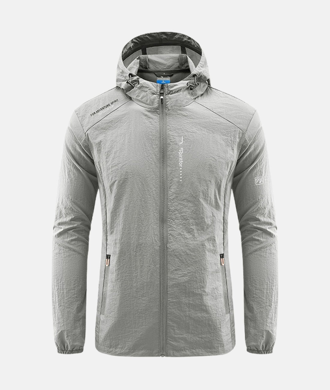 Stilfull herre casual sommerjakke med hette. Slim fit polyester yttertøy perfekt for fritid og hverdagsbruk.