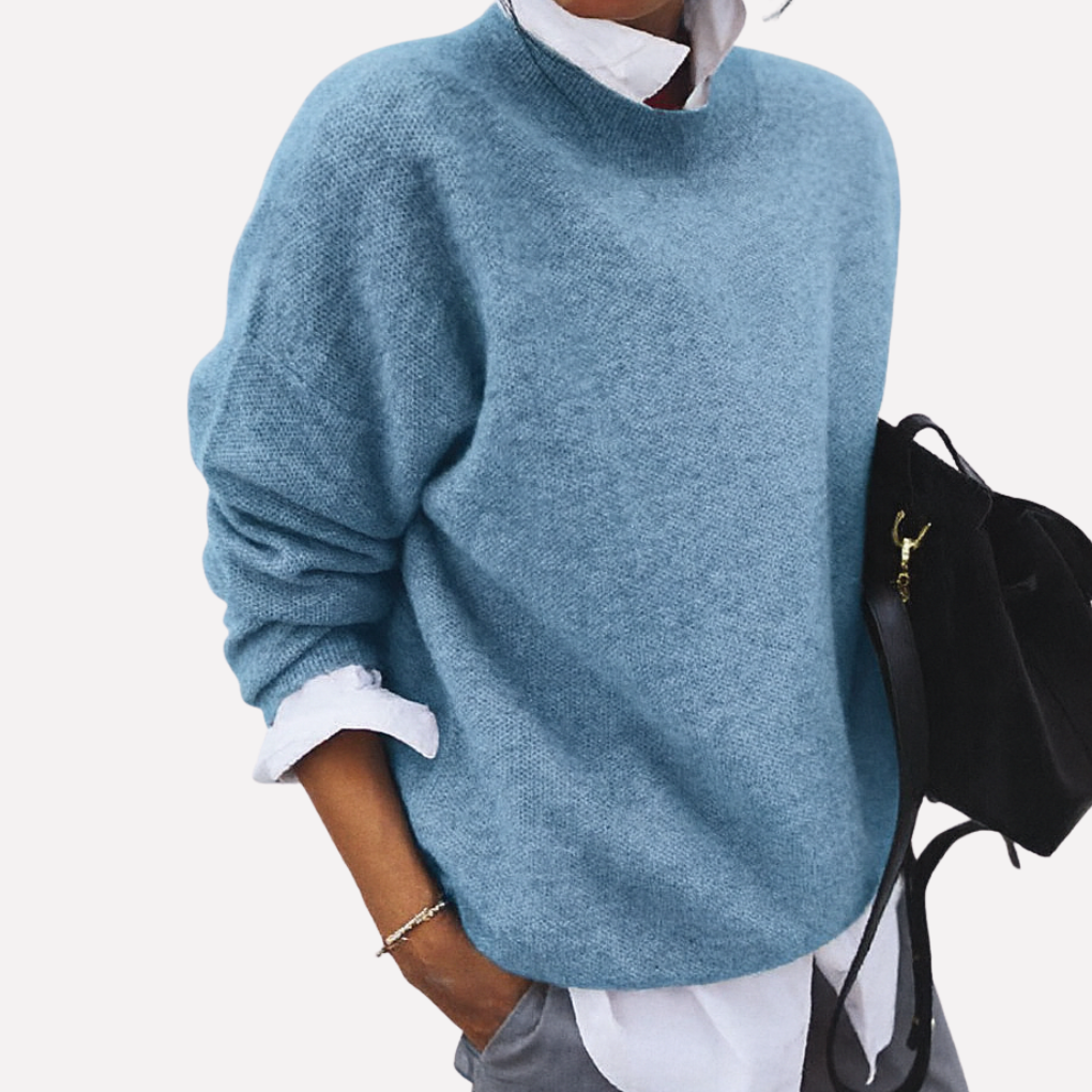 Myk ribbestrikket genser for kvinner, ideell for casual stil og komfortabel hverdag hele året.