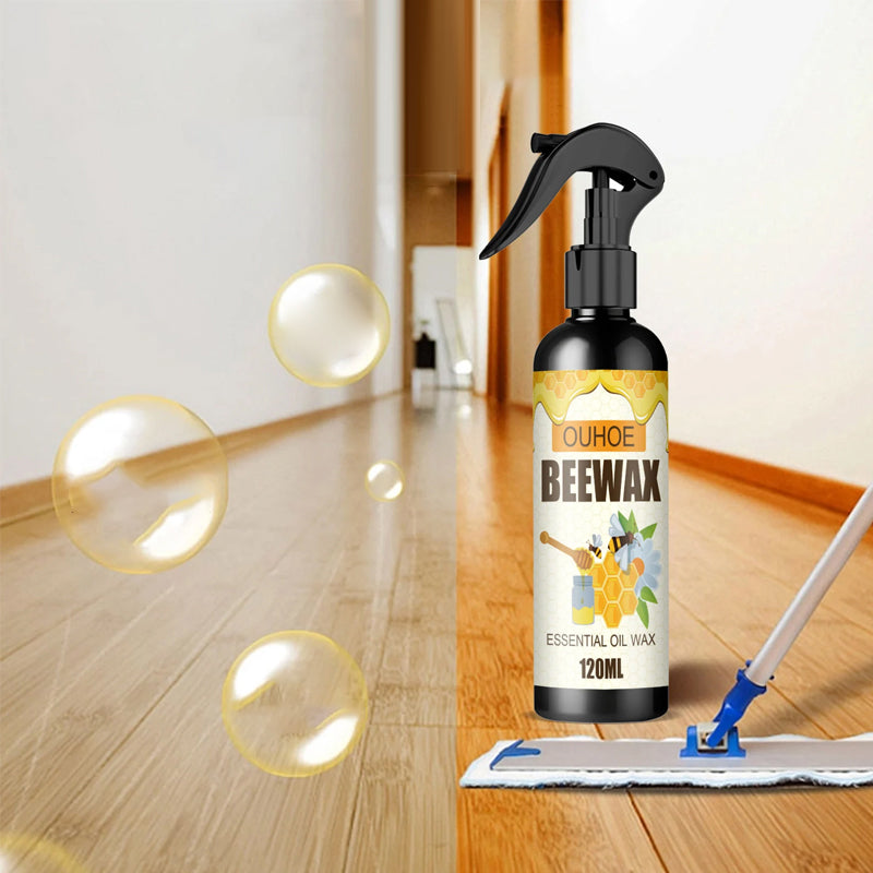 Naturlig bivoksspray for møbler. Gjenoppliv glans, rengjør & pleie treverk med denne effektive husholdningssprayen.
