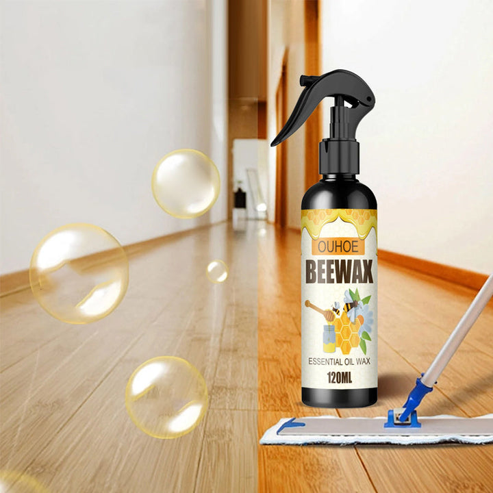 Naturlig bivoksspray for møbler. Gjenoppliv glans, rengjør & pleie treverk med denne effektive husholdningssprayen.