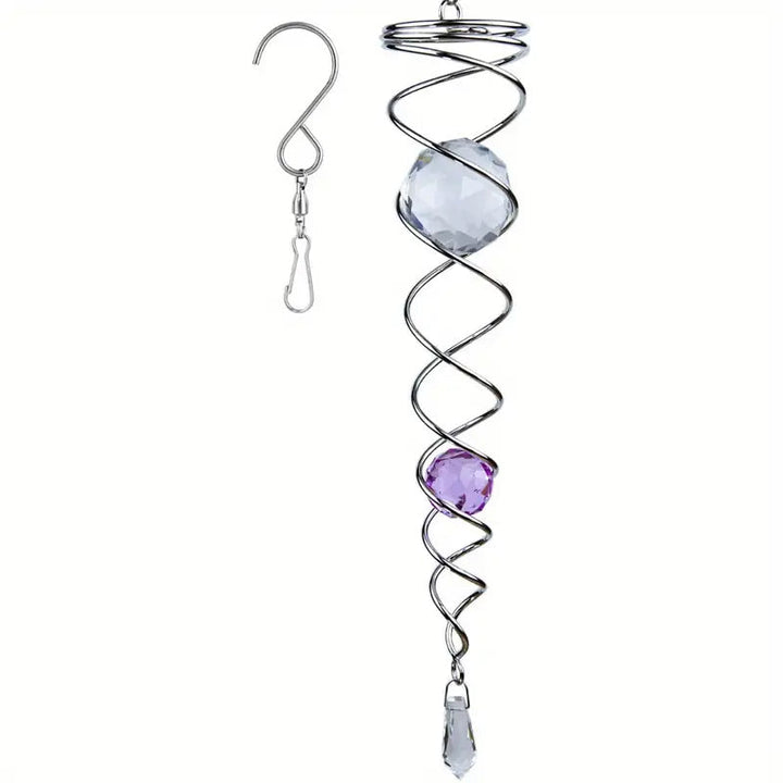 Moderne vindpynt med spiralform, flott for balkongen.