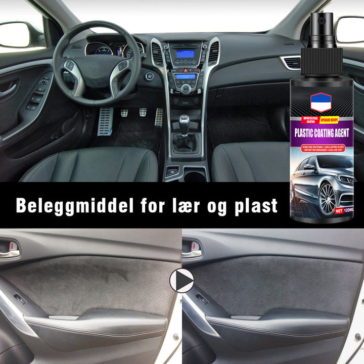 Forny din bil! Glansmiddel for skinn og plast. Ideelt for bilinteriør og dashbord.