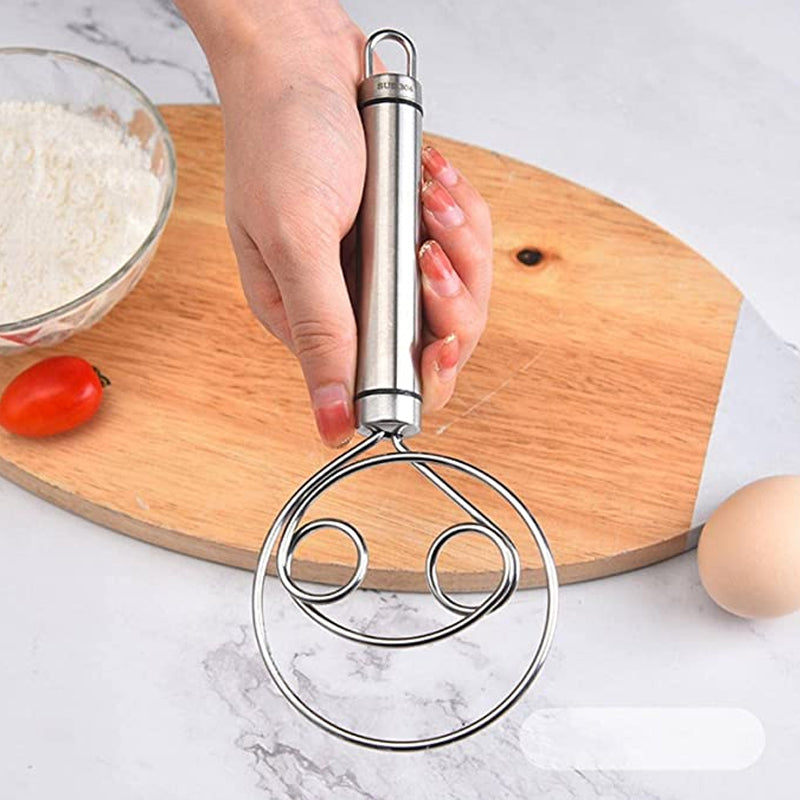 Deigvisp i solid rustfritt stål, ideell for baking. Ergonomisk bakeutstyr og kjøkkenredskap.