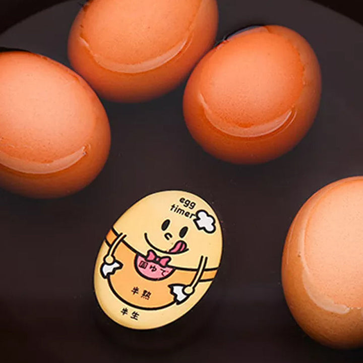 Visuell eggtimer i resin; sikrer medium kokte egg hver gang, enkel å bruke til frokost.