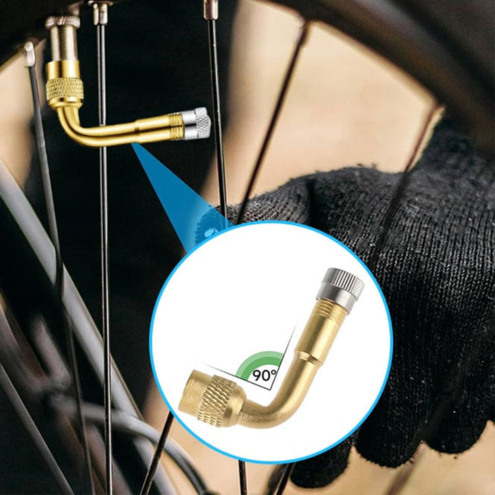 Praktisk ventilforlenger for bil, MC og sykkel. Forenkler dekkvedlikehold og pumping.