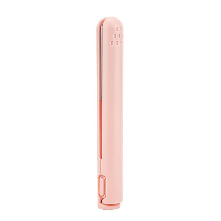 Mini USB rettetang for kvinner, sikrer glatt hår på reise. Essensielt personlig pleie verktøy.