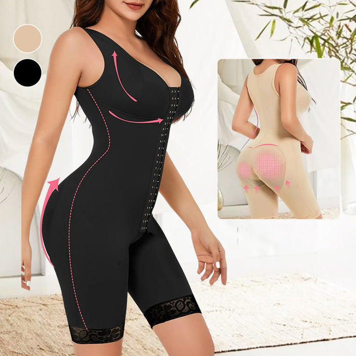 Dame shapewear bodysuit former & løfter for glatt silhuett. Magekontroll & rumpeløft. Usynlig undertøy for kvinner.