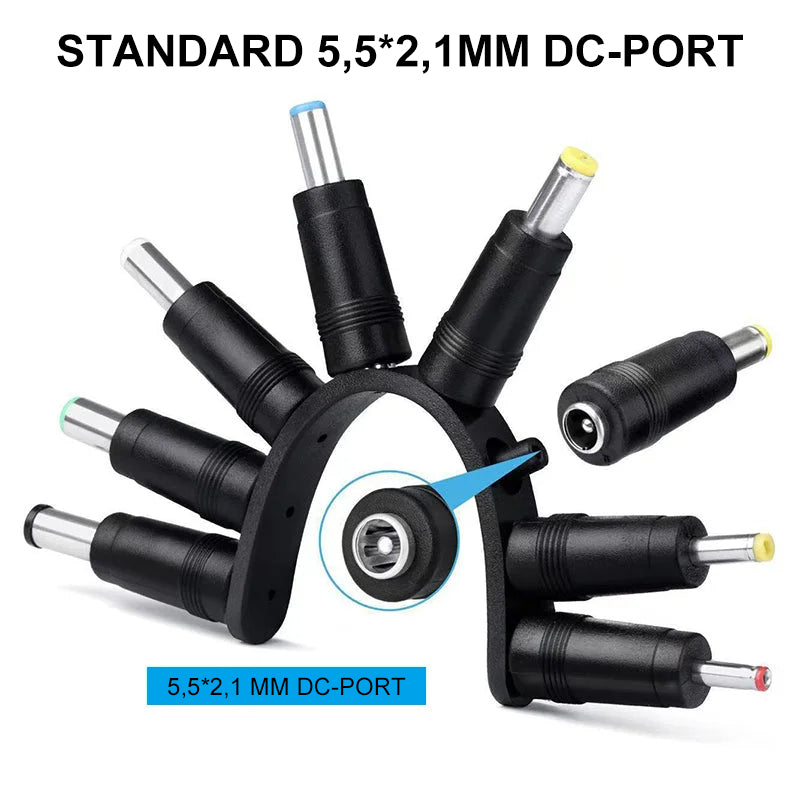 Effektiv 8-i-1 adapter som eliminerer kabelrot; én universal lader for all din elektronikk i husholdningen.