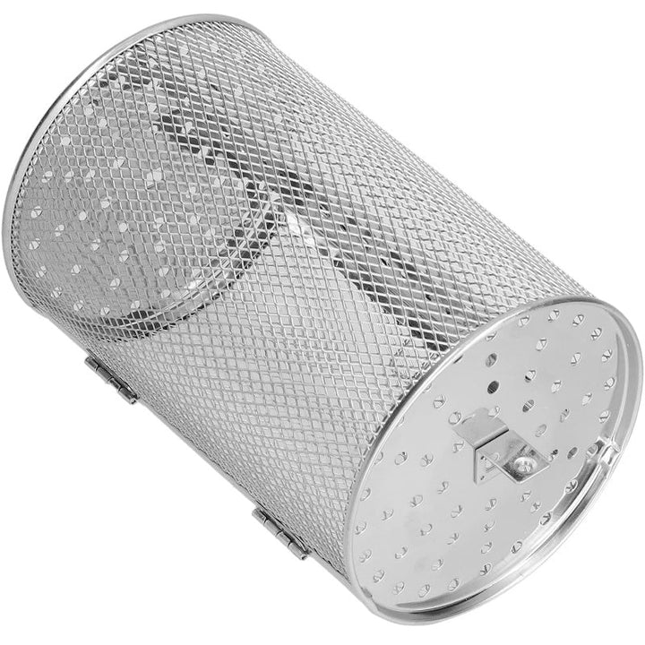 Roterende grillkurv i rustfritt stål. Egnet for ovn, airfryer, og all slags grilling av mat.