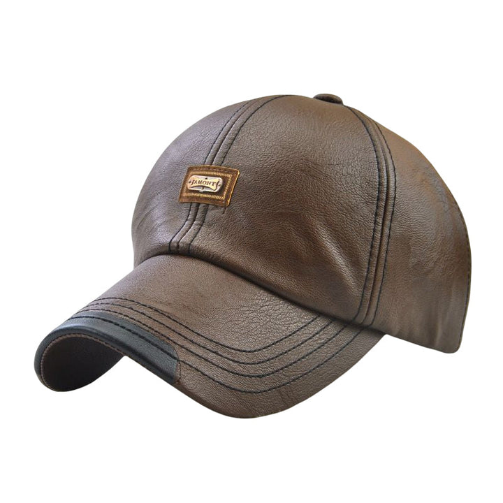 Klassisk PU-lær caps i svart, et populært unisex motetilbehør som passer alle anledninger.