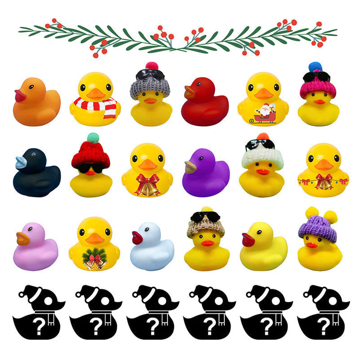 Gaveideer: Adventskalender med 24 gummiender som bringer glede og spenning til barnas jul.